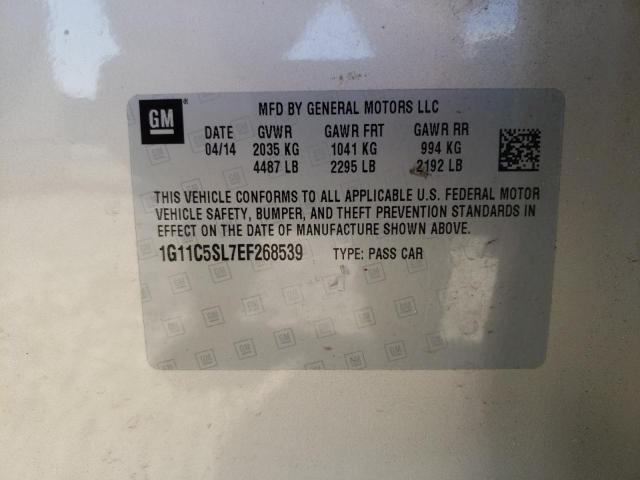 Photo 10 from auction – 2014 CHEVROLET MALIBU 1LT with VIN 1G11C5SL7EF268539