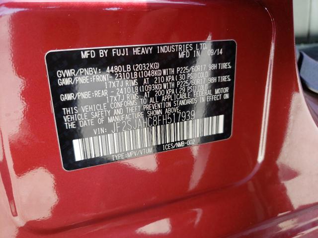 Photo 10 from auction – 2015 SUBARU FORESTER 2 with VIN JF2SJAHC8FH517939