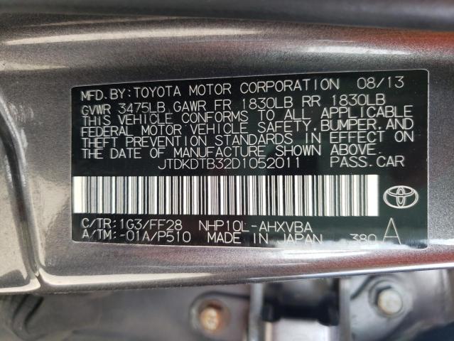 Photo 1 from auction – 2013 TOYOTA PRIUS C with VIN JTDKDTB32D1052011