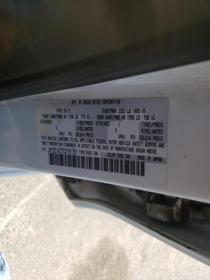 Photo 10 from auction – 2012 MAZDA MAZDA2 with VIN JM1DE1KZ7C0151751