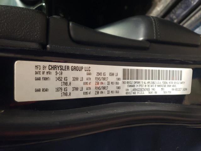 Photo 10 from auction – 2011 JEEP GRAND CHER with VIN 1J4RR4GG5BC547459