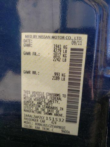 Photo 10 from auction – 2012 NISSAN ALTIMA 2.5 with VIN 1N4AL2AP2CC151532