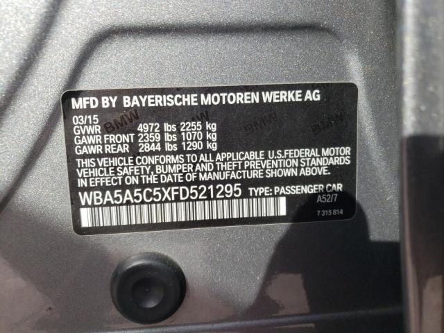 Photo 10 from auction – 2015 BMW 528 I with VIN WBA5A5C5XFD521295