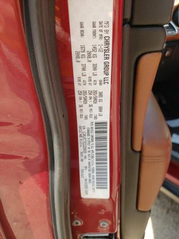 JEEP GRAND CHER 2012 with VIN 1C4RJFCT5CC229029 - Photo from auction