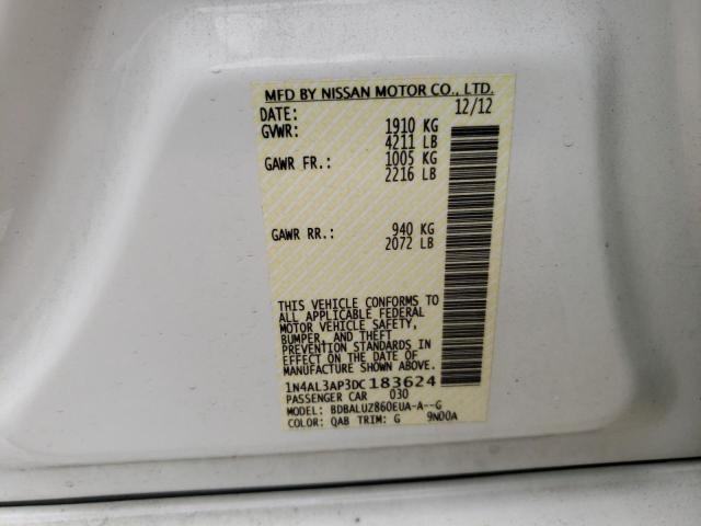 Photo 10 from auction – 2013 NISSAN ALTIMA 2.5 with VIN 1N4AL3AP3DC183624