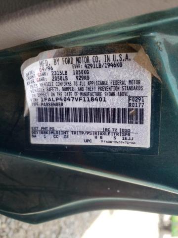Photo 10 from auction – 1997 FORD MUSTANG with VIN 1FALP4047VF118401