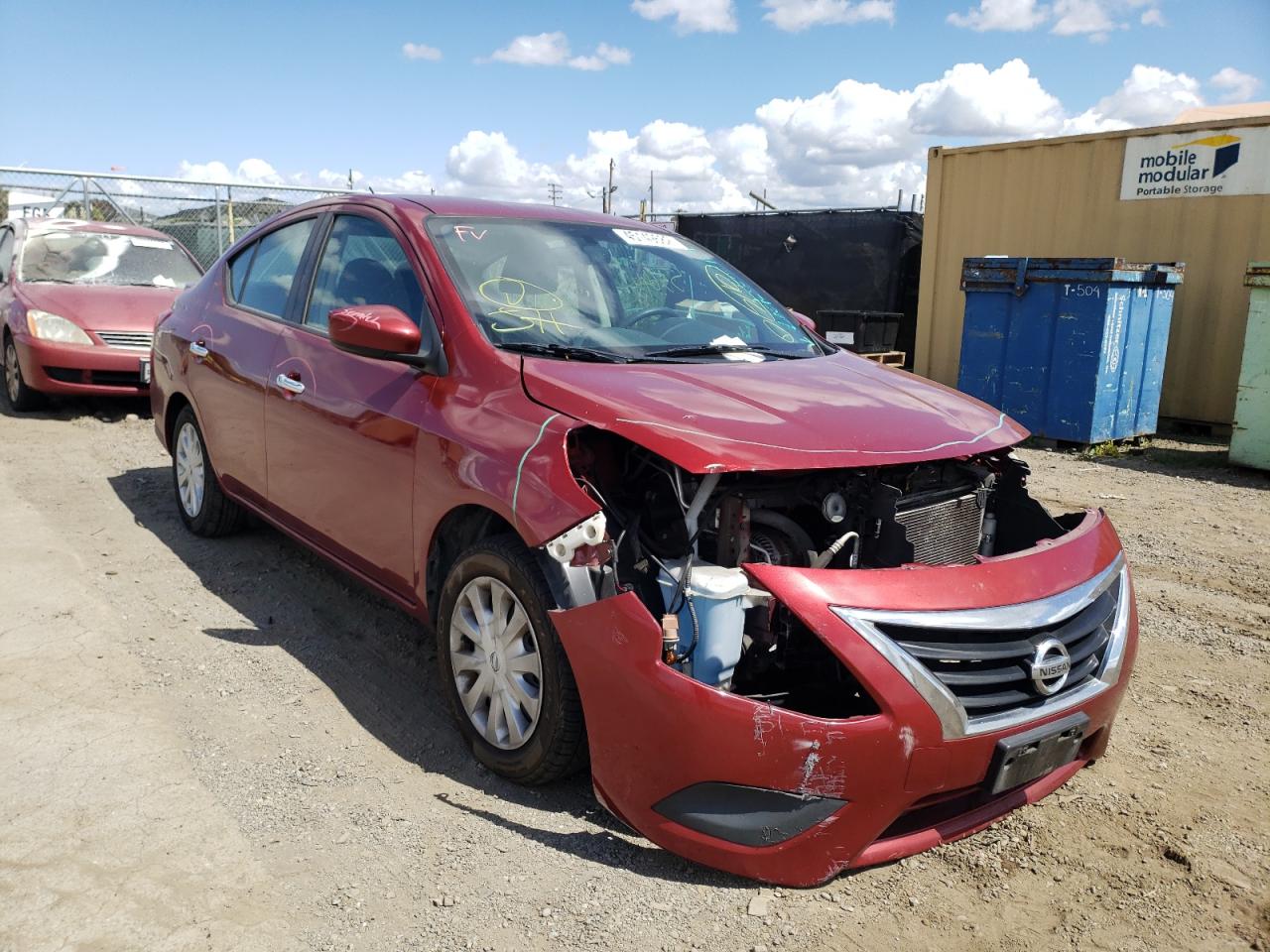 NISSAN VERSA S 2017 with VIN 3N1CN7AP6HK433588 - Photo from auction