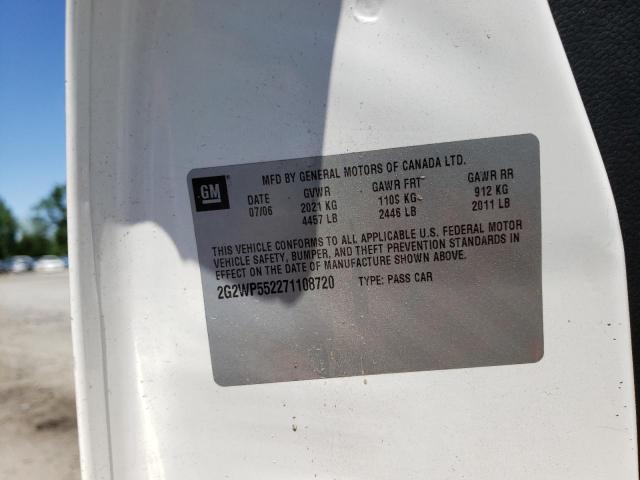 Photo 10 from auction – 2007 PONTIAC GRAND PRIX with VIN 2G2WP552271108720
