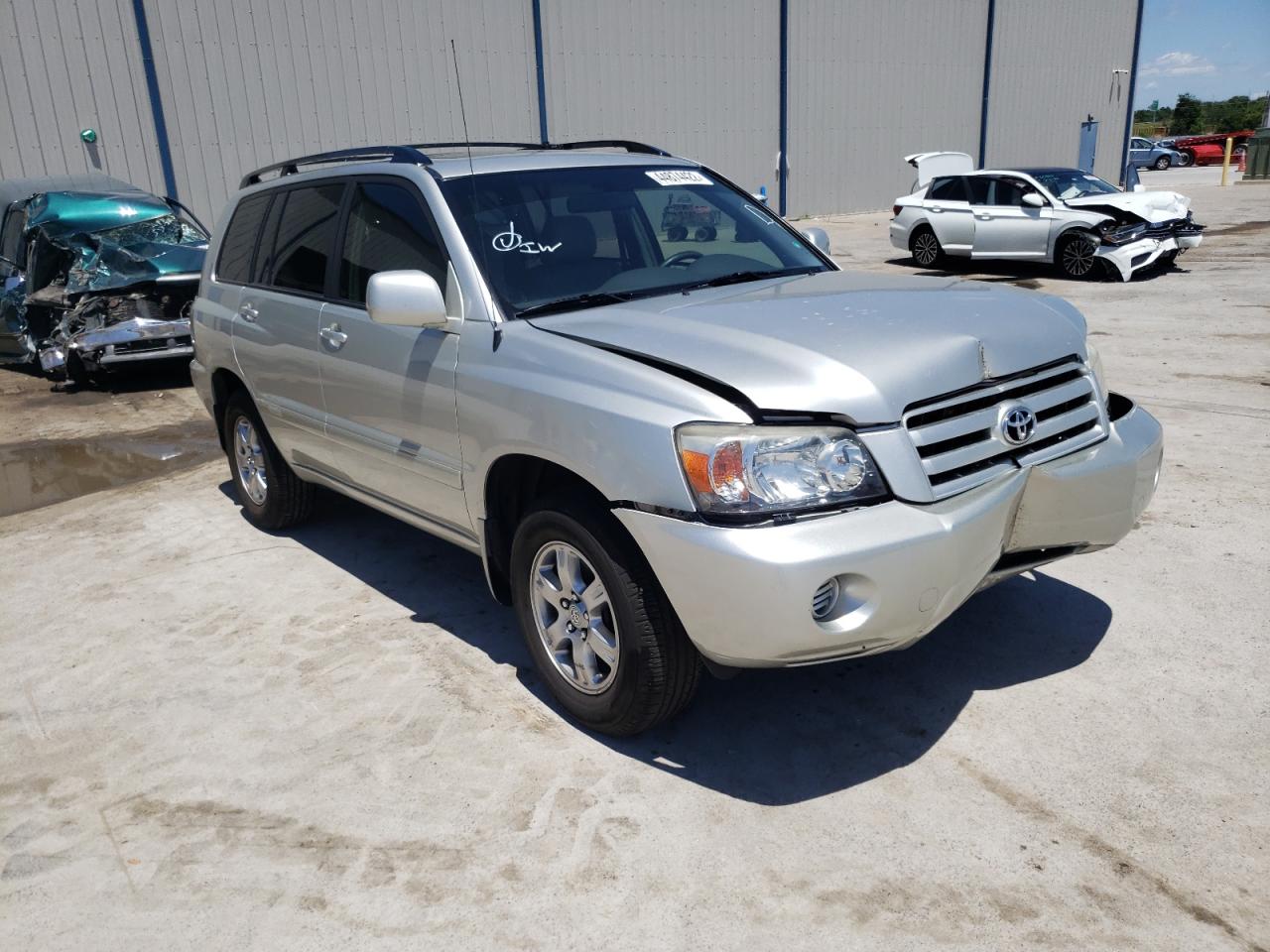 TOYOTA HIGHLANDER 2006 with VIN JTEGD21A760142971 - Photo from auction