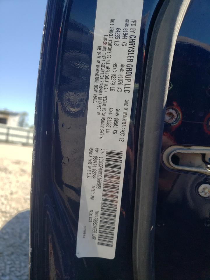 Photo 10 from auction – 2013 DODGE DART SE with VIN 1C3CDFAA8DD100989