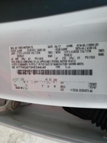Photo 10 from auction – 2017 FORD F250 SUPER with VIN 1FT7W2BT2HED84345