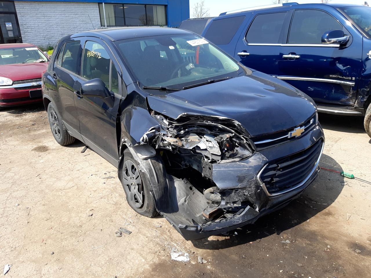 CHEVROLET TRAX LS 2017 with VIN 3GNCJKSB6HL224321 - Photo from auction
