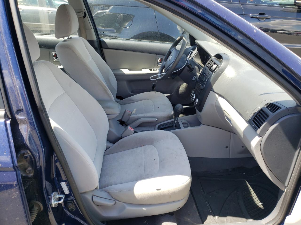 Photo 5 from auction – 2009 KIA SPECTRA EX with VIN KNAFE222695637574
