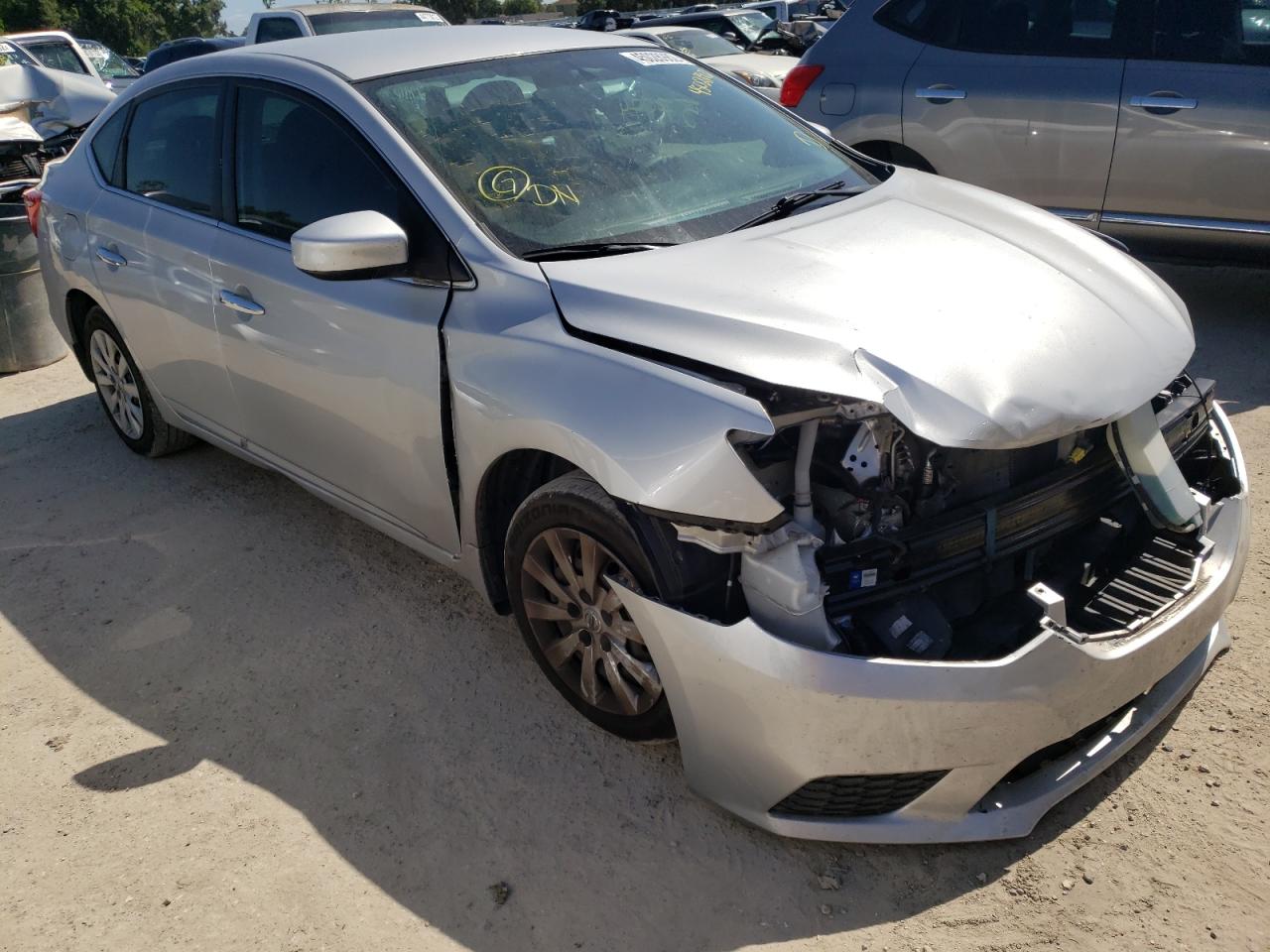 NISSAN SENTRA S 2016 with VIN 3N1AB7AP2GY308700 - Photo from auction