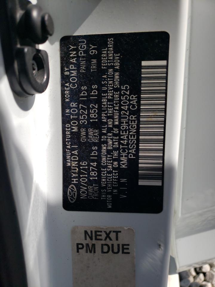 Photo 10 from auction – 2017 HYUNDAI ACCENT SE with VIN KMHCT4AE9HU240525