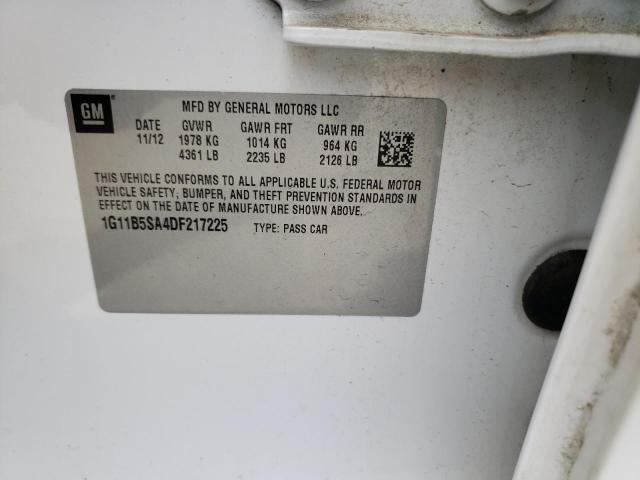 Photo 10 from auction – 2013 CHEVROLET MALIBU LS with VIN 1G11B5SA4DF217225