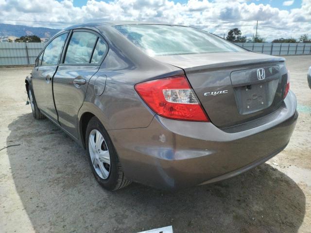 Photo 3 from auction – 2012 HONDA CIVIC LX with VIN 2HGFB2F52CH592201
