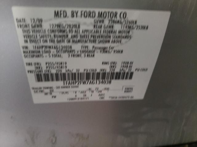 Photo 10 from auction – 2010 FORD TAURUS LIM with VIN 1FAHP2FW7AG134038
