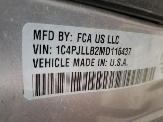 Photo 10 from auction – 2021 JEEP CHEROKEE L with VIN 1C4PJLLB2MD116437
