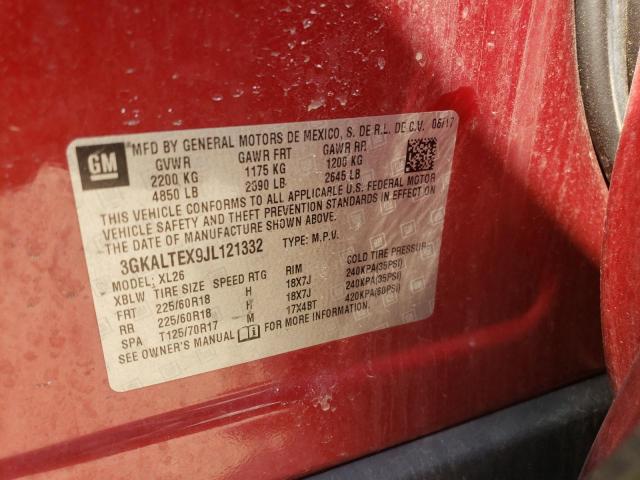 Photo 10 from auction – 2018 GMC TERRAIN SL with VIN 3GKALTEX9JL121332