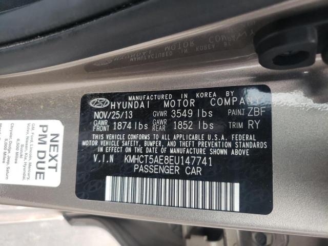 Photo 10 from auction – 2014 HYUNDAI ACCENT GLS with VIN KMHCT5AE8EU147741