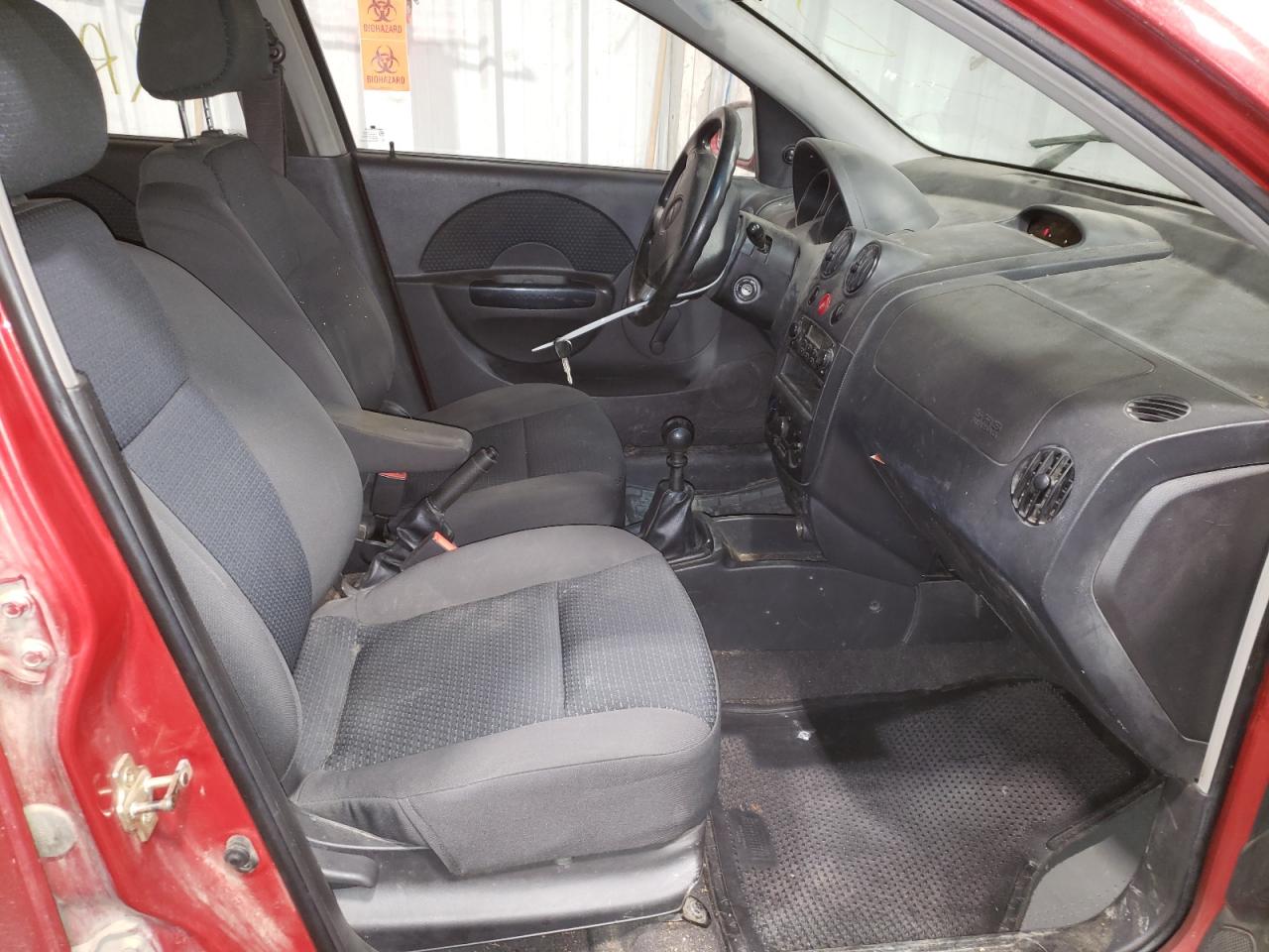 Photo 5 from auction – 2007 CHEVROLET AVEO BASE with VIN KL1TD66697B709368