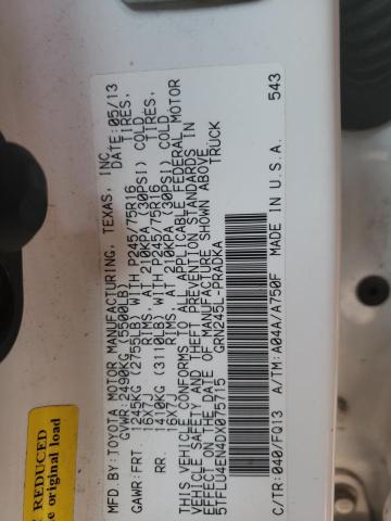 Photo 10 from auction – 2013 TOYOTA TACOMA DOU with VIN 5TFLU4EN4DX075715