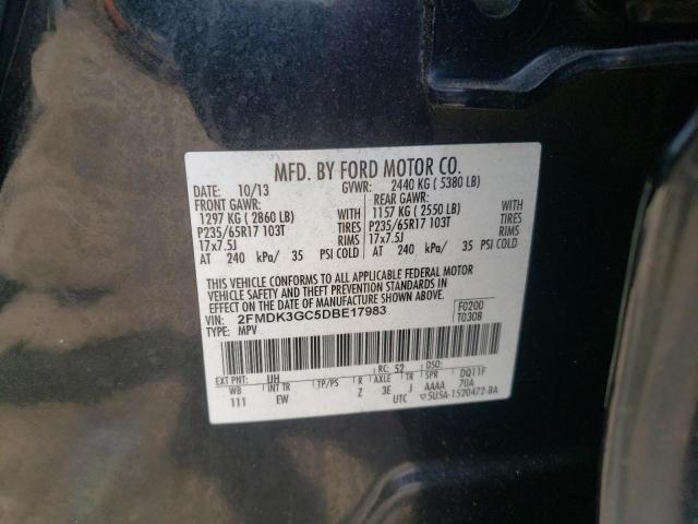 Photo 10 from auction – 2013 FORD EDGE SE with VIN 2FMDK3GC5DBE17983