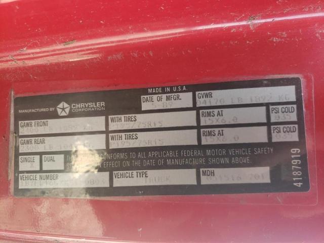 Photo 10 from auction – 1989 DODGE DAKOTA with VIN 1B7FL16GXKS180803