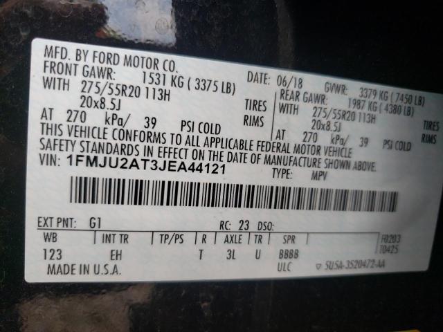 Photo 10 from auction – 2018 FORD EXPEDITION with VIN 1FMJU2AT3JEA44121