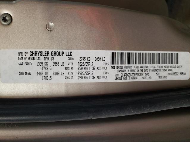 Photo 10 from auction – 2013 DODGE GRAND CARA with VIN 2C4RDGBG6DR716315