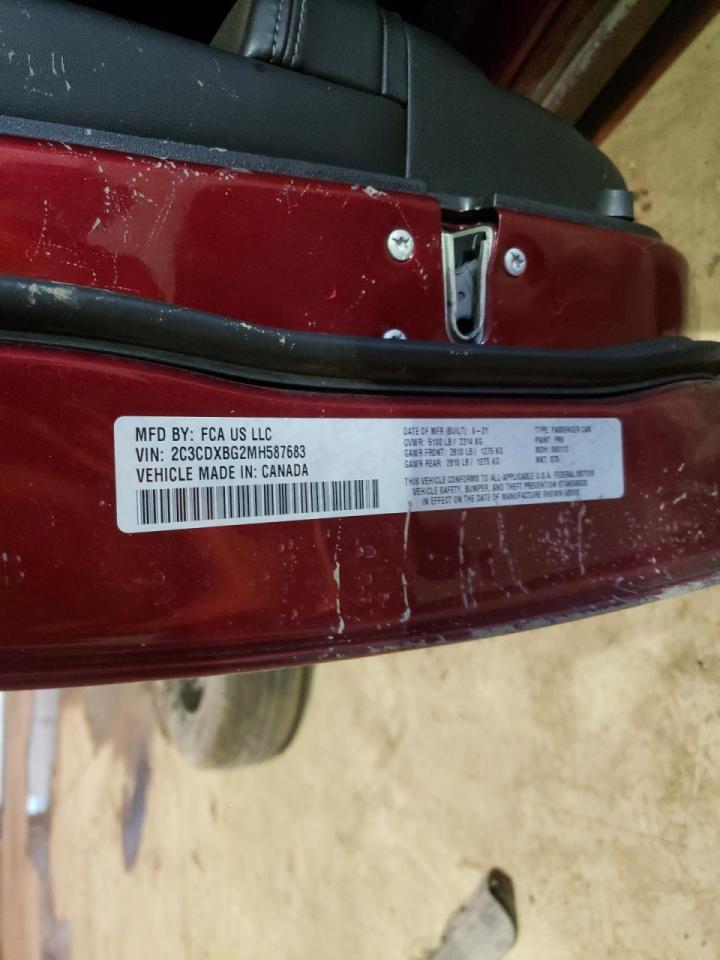 Photo 10 from auction – 2021 DODGE CHARGER SX with VIN 2C3CDXBG2MH587683