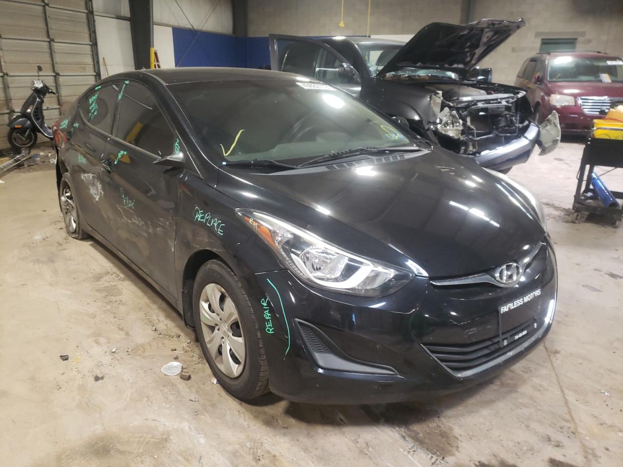 HYUNDAI ELANTRA SE 2016 with VIN 5NPDH4AEXGH794580 - Photo from auction
