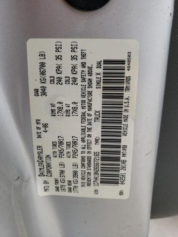 Photo 10 from auction – 2006 DODGE RAM 1500 S with VIN 1D7HA18N26S672165