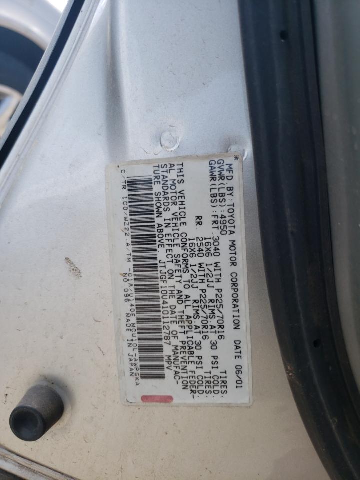 Photo 10 from auction – 2001 LEXUS RX 300 with VIN JTJGF10U410112787