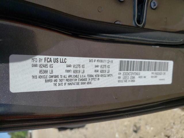 Photo 10 from auction – 2015 DODGE CHARGER R/ with VIN 2C3CDXCT2FH734616
