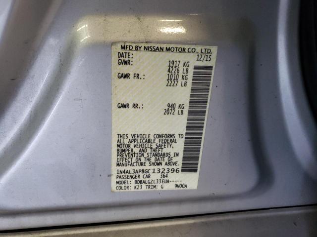 Photo 10 from auction – 2016 NISSAN ALTIMA 2.5 with VIN 1N4AL3AP8GC132396
