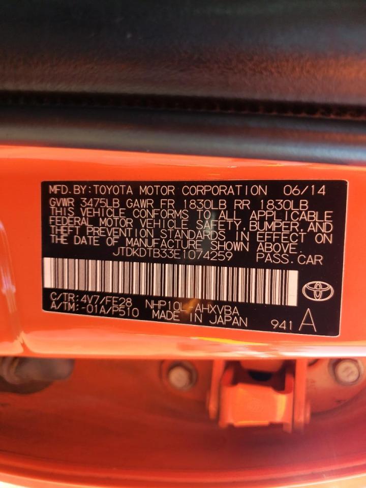 Photo 10 from auction – 2014 TOYOTA PRIUS C with VIN JTDKDTB33E1074259