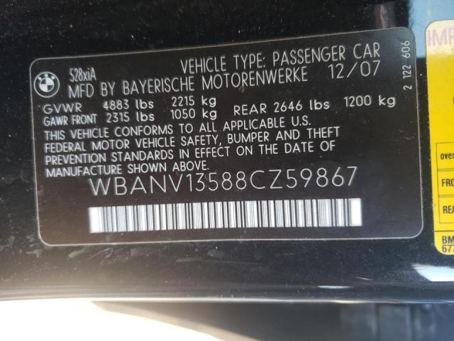Photo 10 from auction – 2008 BMW 528 XI with VIN WBANV13588CZ59867