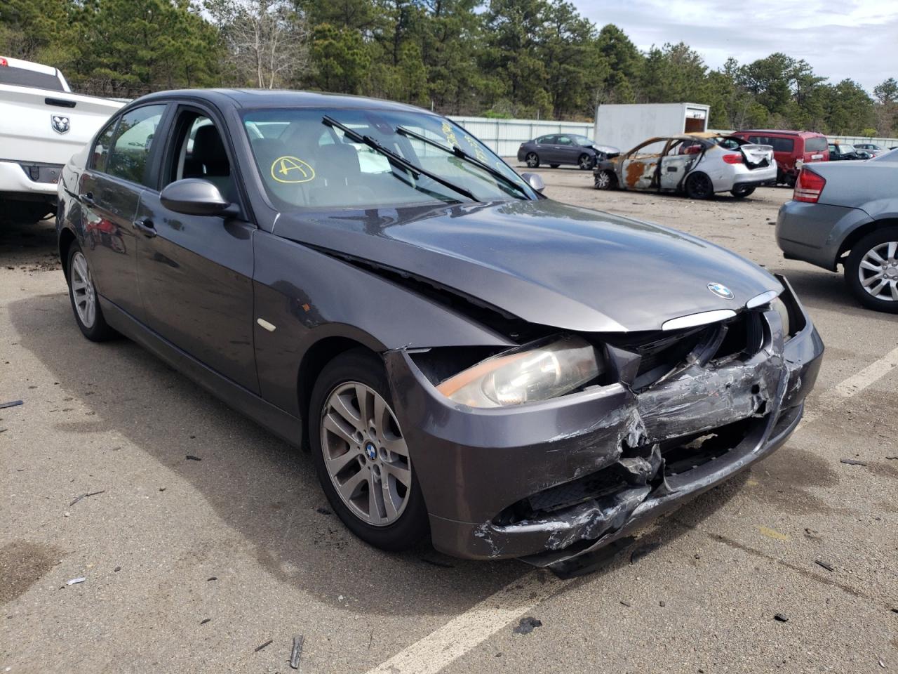 BMW 328 I 2007 with VIN WBAVA33597KX73329 - Photo from auction