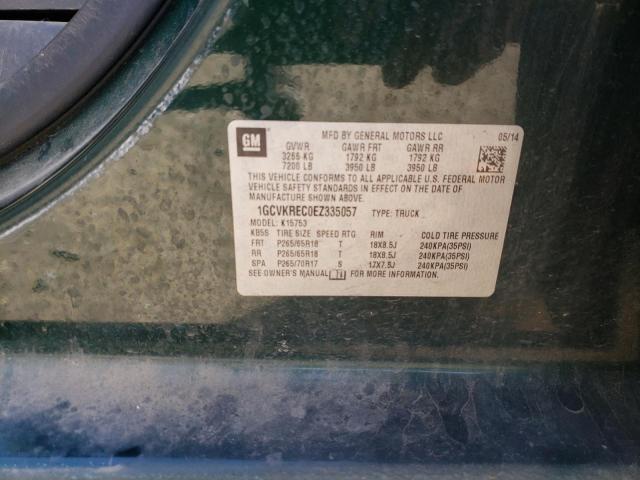 Photo 10 from auction – 2014 CHEVROLET SILVERADO with VIN 1GCVKREC0EZ335057