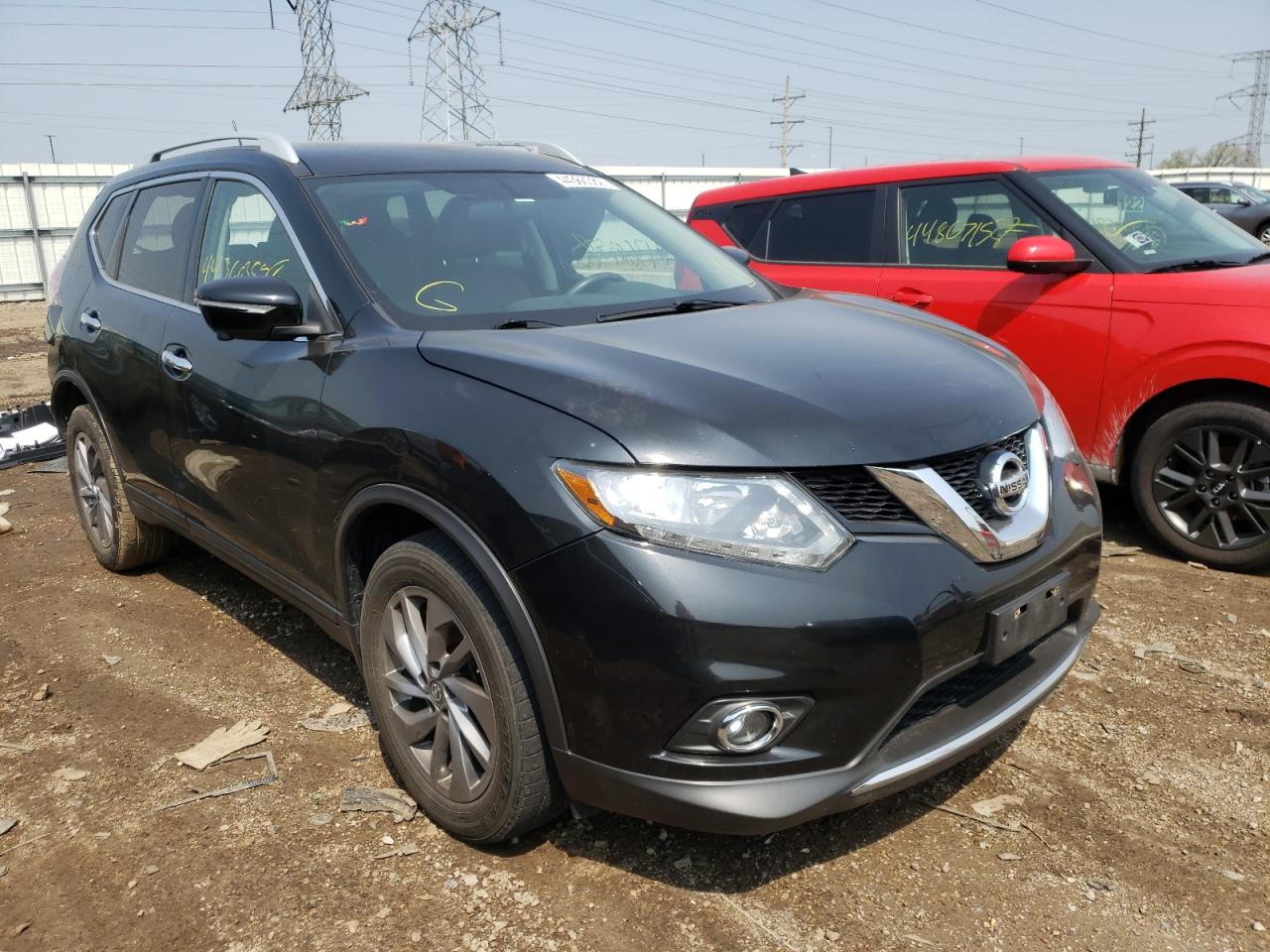NISSAN ROGUE S 2016 with VIN 5N1AT2MV4GC746548 - Photo from auction