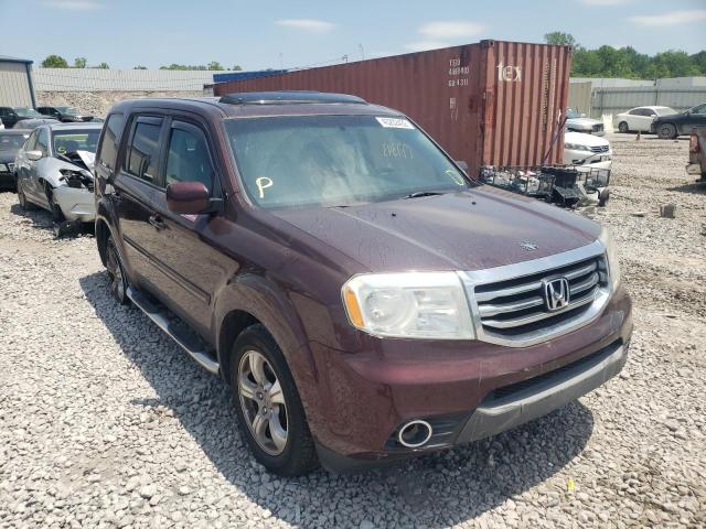 HONDA PILOT EXL 2012 with VIN 5FNYF3H5XCB038859 - Photo from auction