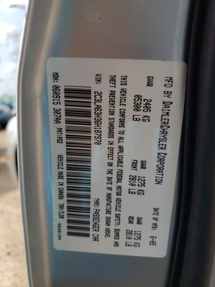 Photo 10 from auction – 2006 CHRYSLER 300C with VIN 2C3LA63H36H187970