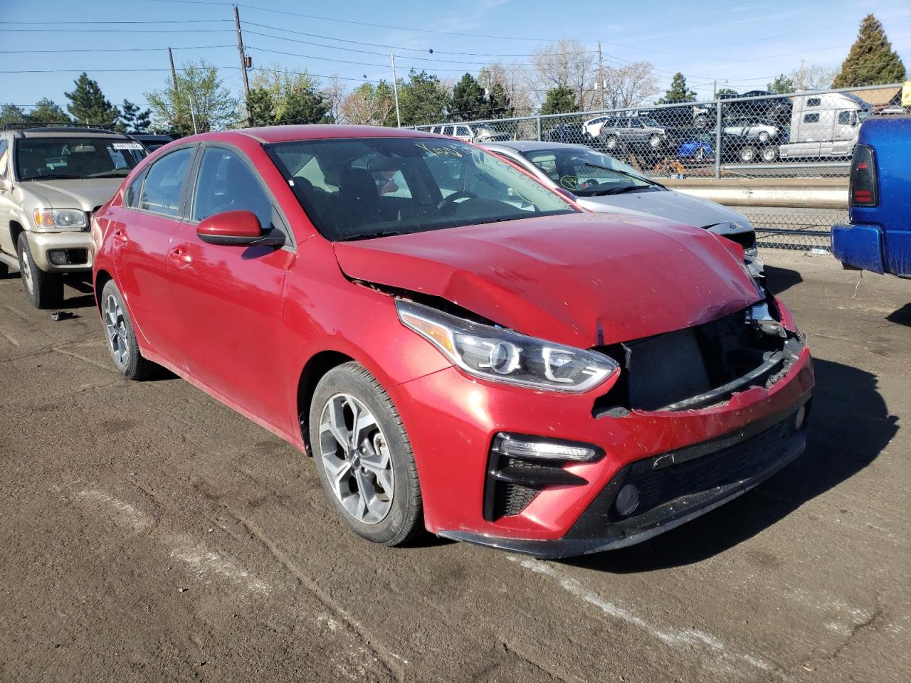 KIA FORTE FE 2020 with VIN 3KPF24AD0LE235023 - Photo from auction