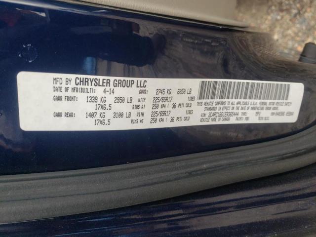 Photo 10 from auction – 2014 CHRYSLER TOWN & COU with VIN 2C4RC1BG1ER365444