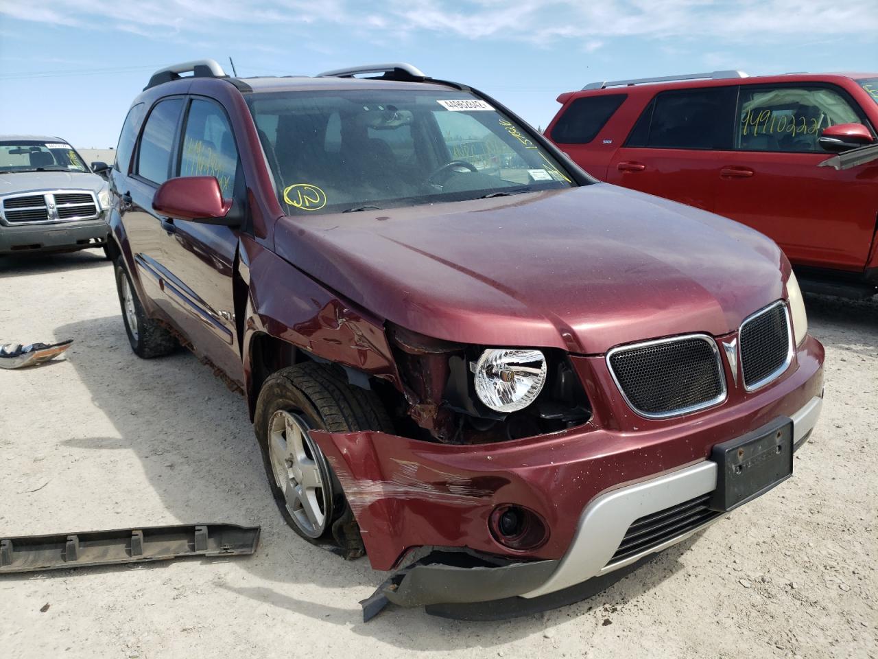 PONTIAC TORRENT 2008 with VIN 2CKDL43F786283993 - Photo from auction