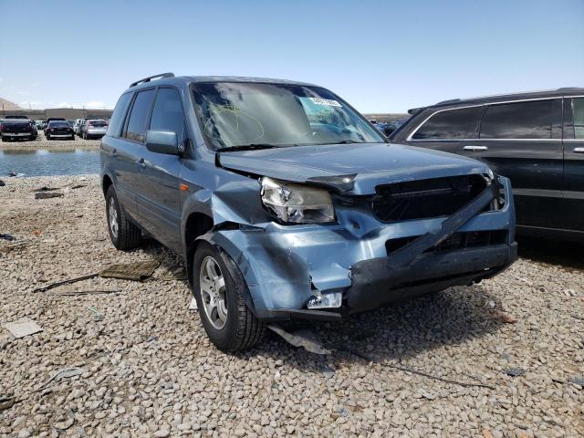 HONDA PILOT EXL 2007 with VIN 5FNYF18667B030826 - Photo from auction