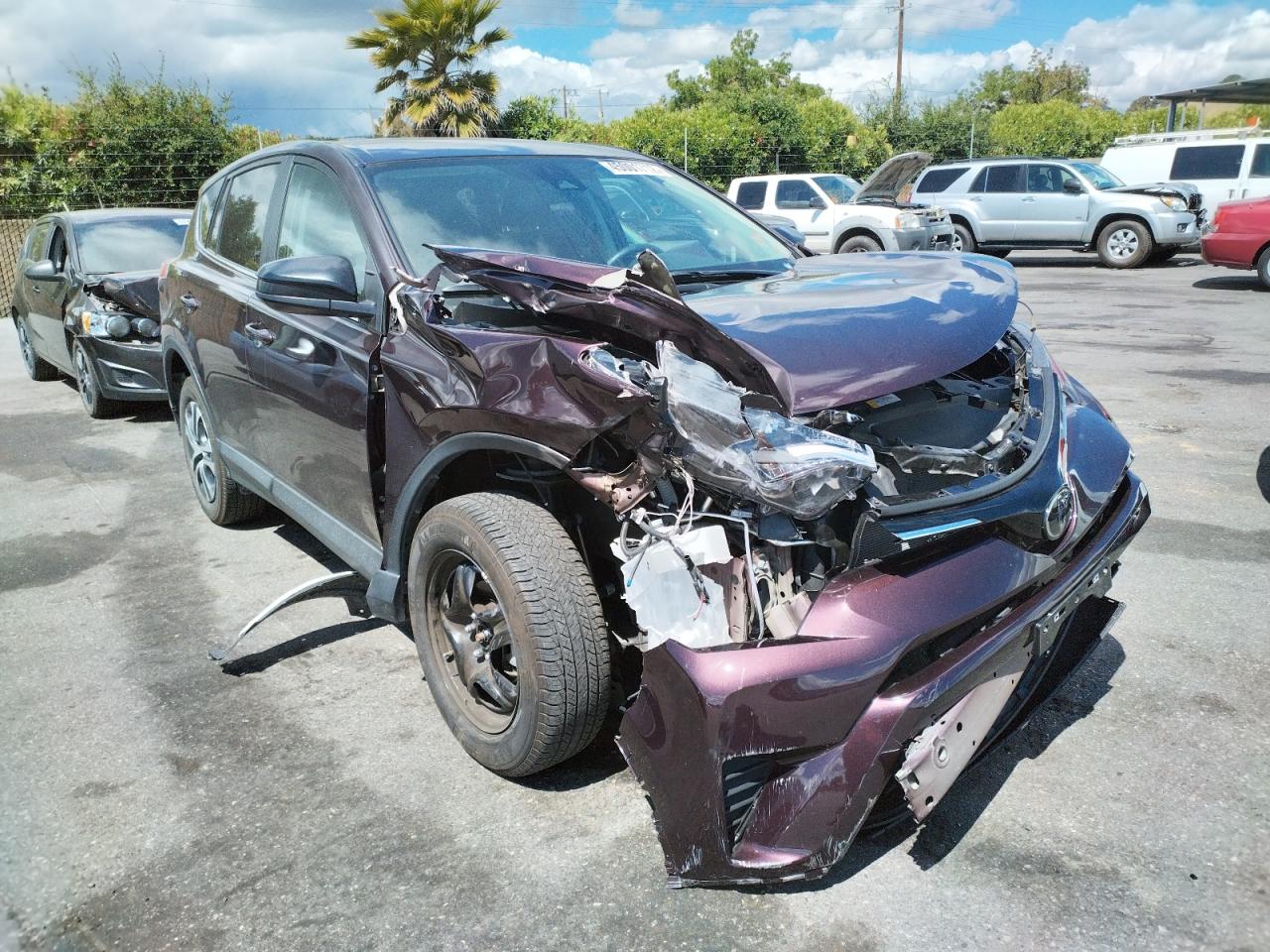 TOYOTA RAV4 LE 2018 with VIN 2T3ZFREV7JW505612 - Photo from auction
