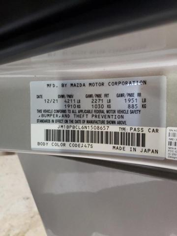 Photo 10 from auction – 2022 MAZDA 3 PREFERRE with VIN JM1BPBCL6N1508657